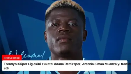 Trendyol Süper Lig ekibi Yukatel Adana Demirspor, Antonio Simao Muanza’yı transfer etti