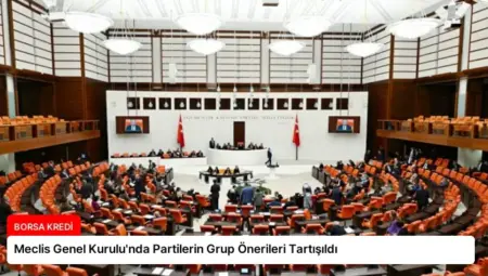 Meclis Genel Kurulu’nda Partilerin Grup Önerileri Tartışıldı