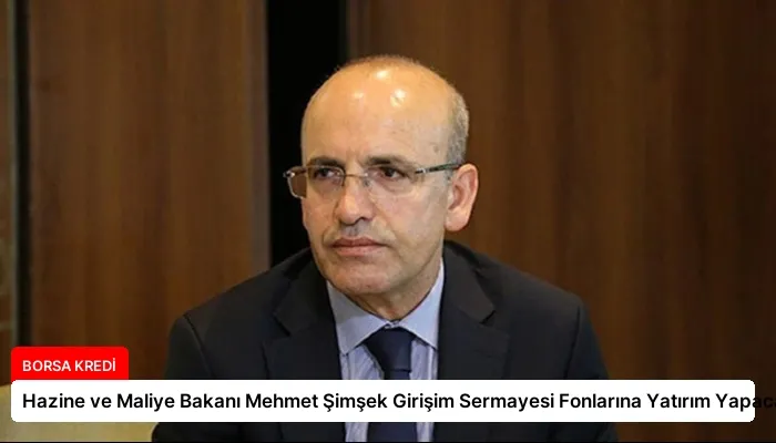 Hazine ve Maliye Bakanı Mehmet Şimşek Girişim Sermayesi Fonlarına Yatırım Yapacak