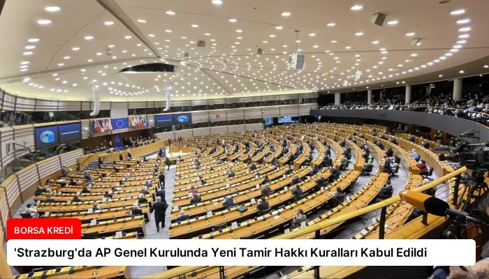 ‘Strazburg’da AP Genel Kurulunda Yeni Tamir Hakkı Kuralları Kabul Edildi