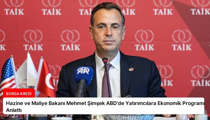 Hazine ve Maliye Bakanı Mehmet Şimşek ABD’de Yatırımcılara Ekonomik Programı Anlattı