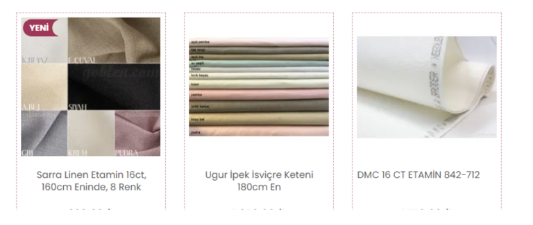 Etuval Kumaş, Nakış Kumaşları