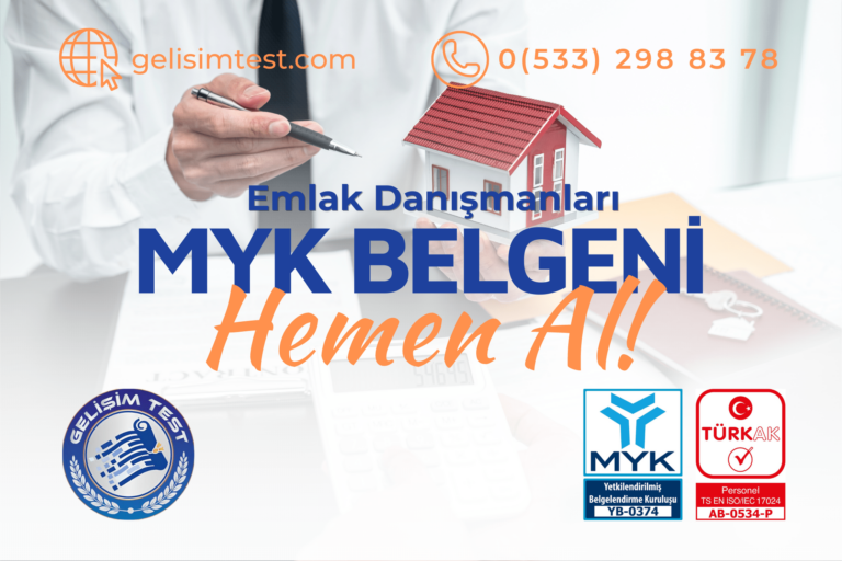 Emlak Mesleki Yeterlilik Belgesi: Gelişim Test Belgelendirme