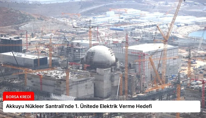 Akkuyu Nükleer Santrali’nde 1. Ünitede Elektrik Verme Hedefi