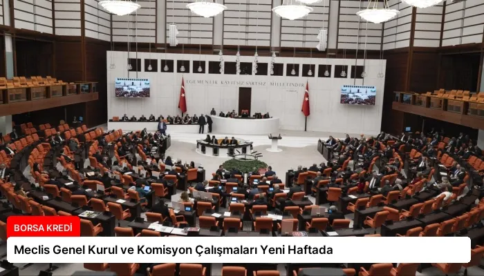 Meclis Genel Kurul ve Komisyon Çalışmaları Yeni Haftada