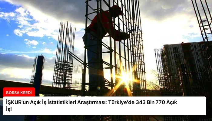 İŞKUR’un Açık İş İstatistikleri Araştırması: Türkiye’de 343 Bin 770 Açık İş!