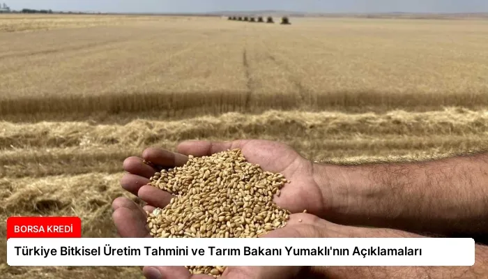 Türkiye Bitkisel Üretim Tahmini ve Tarım Bakanı Yumaklı’nın Açıklamaları