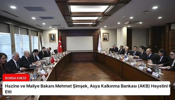 Hazine ve Maliye Bakanı Mehmet Şimşek, Asya Kalkınma Bankası (AKB) Heyetini Kabul Etti