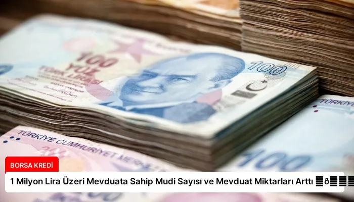 1 Milyon Lira Üzeri Mevduata Sahip Mudi Sayısı ve Mevduat Miktarları Arttı ⏬👇