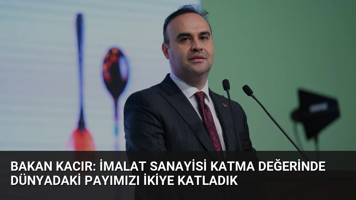 Bakan Kacır: İmalat Sanayisi Katma Değerinde Dünyadaki Payımızı İkiye Katladık