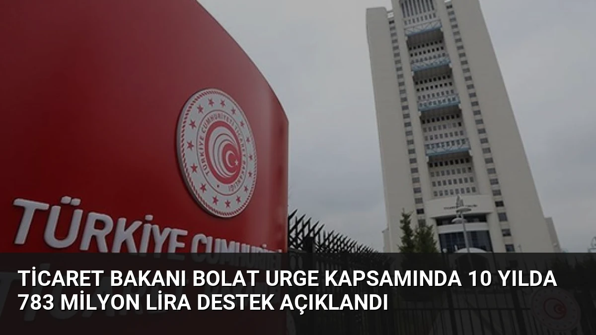 Ticaret Bakanı Bolat URGE Kapsamında 10 Yılda 783 Milyon Lira Destek Açıklandı