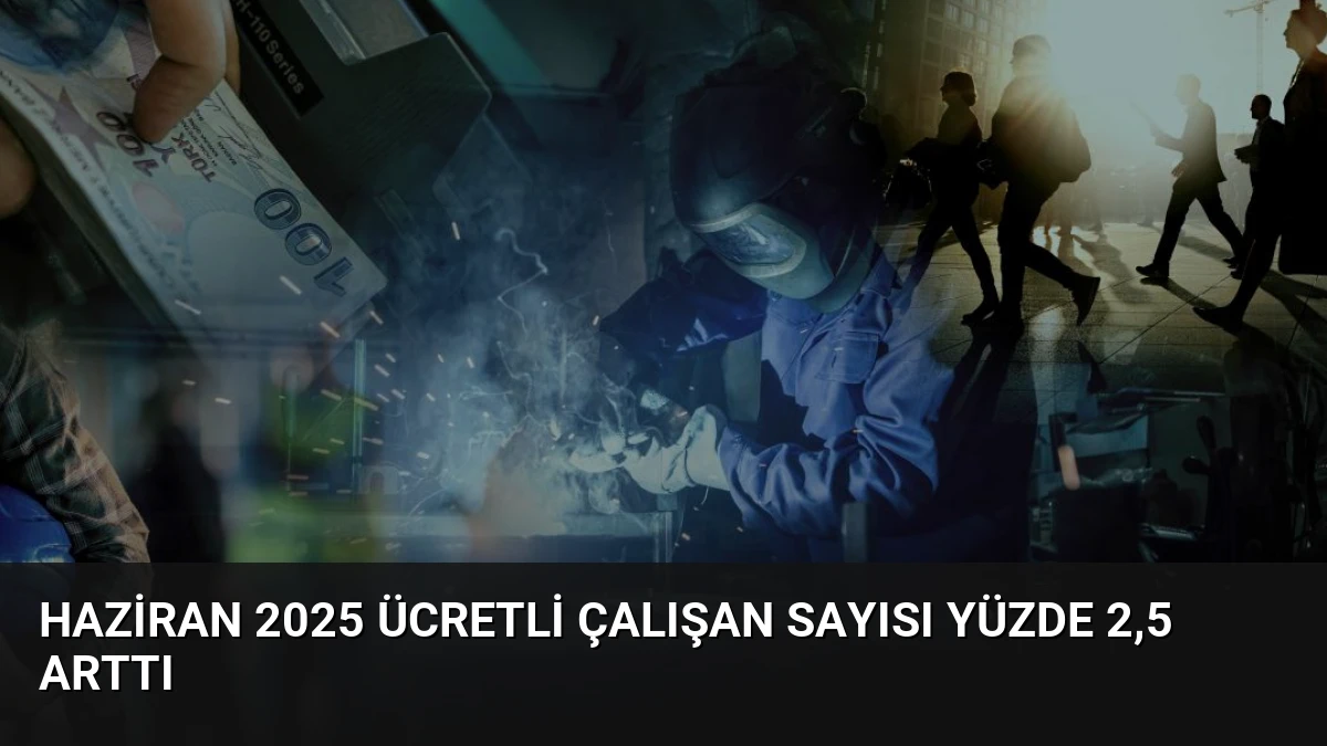 Haziran 2025 Ücretli Çalışan Sayısı Yüzde 2,5 Arttı