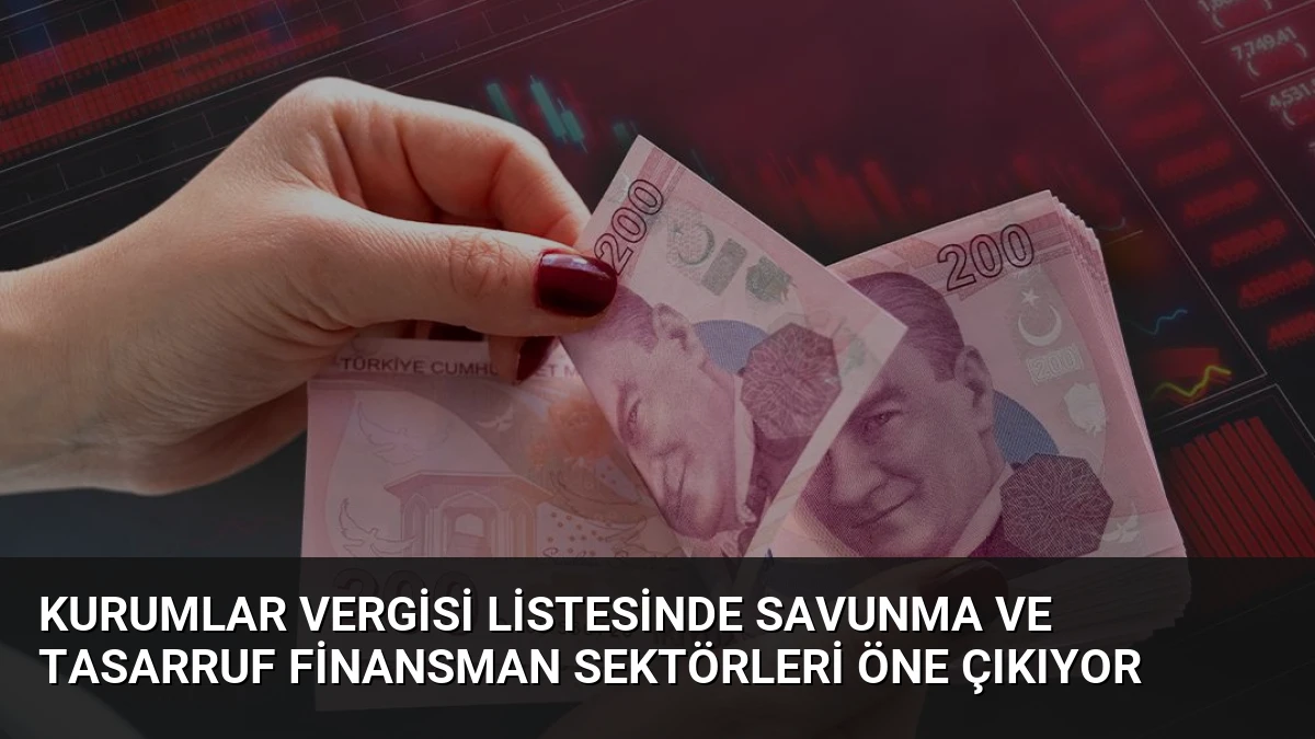 Kurumlar Vergisi Listesinde Savunma ve Tasarruf Finansman Sektörleri Öne Çıkıyor