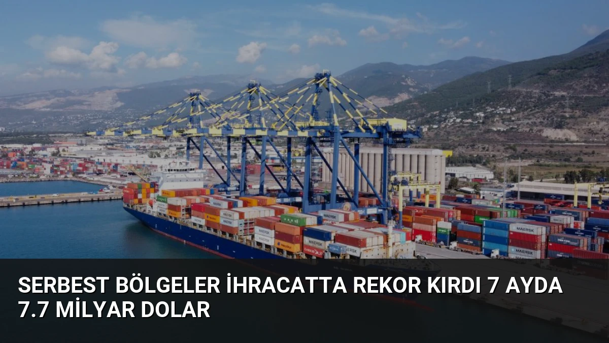 Serbest Bölgeler İhracatta Rekor Kırdı 7 Ayda 7.7 Milyar Dolar