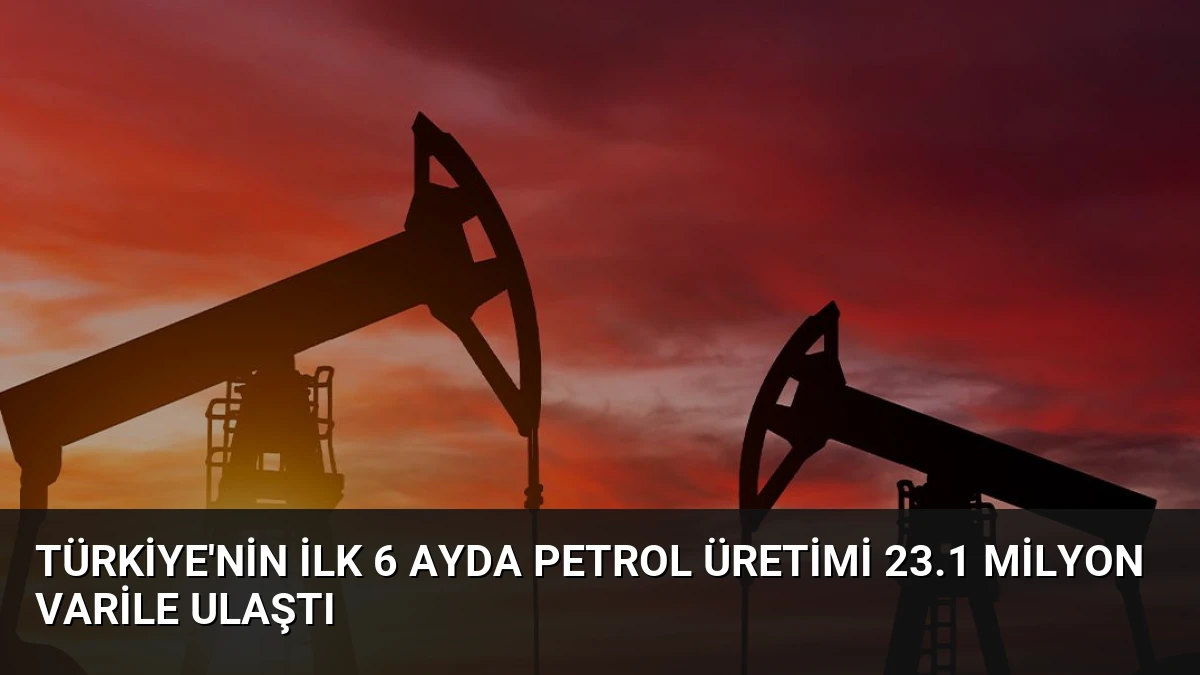 Türkiye’nin İlk 6 Ayda Petrol Üretimi 23.1 Milyon Varile Ulaştı