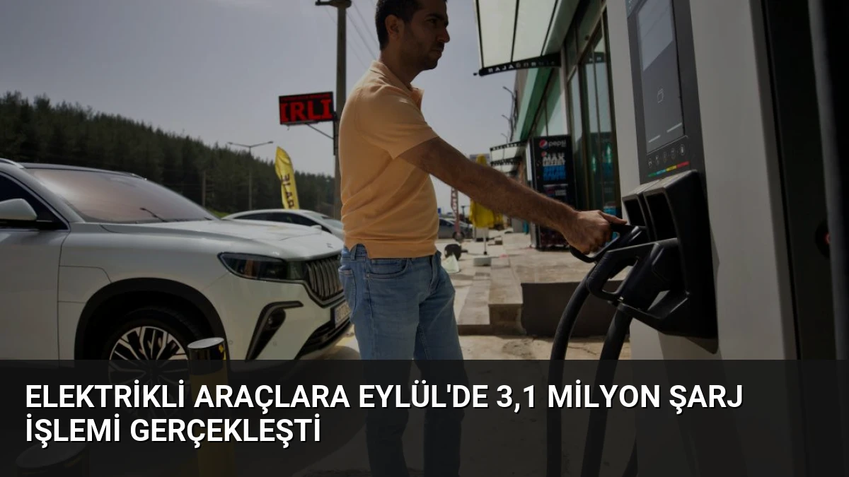 Elektrikli Araçlara Eylül’de 3,1 Milyon Şarj İşlemi Gerçekleşti