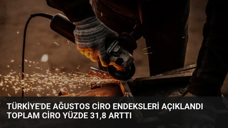 Türkiye’de Ağustos Ciro Endeksleri Açıklandı Toplam Ciro Yüzde 31,8 Arttı