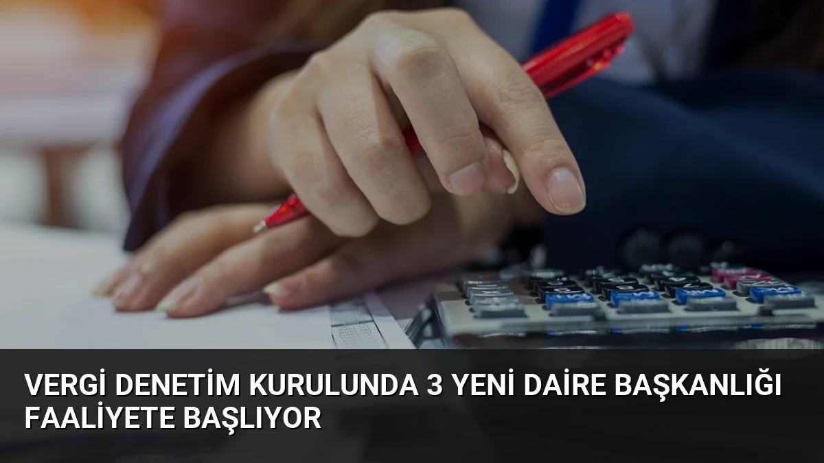 Vergi Denetim Kurulunda 3 Yeni Daire Başkanlığı Faaliyete Başlıyor